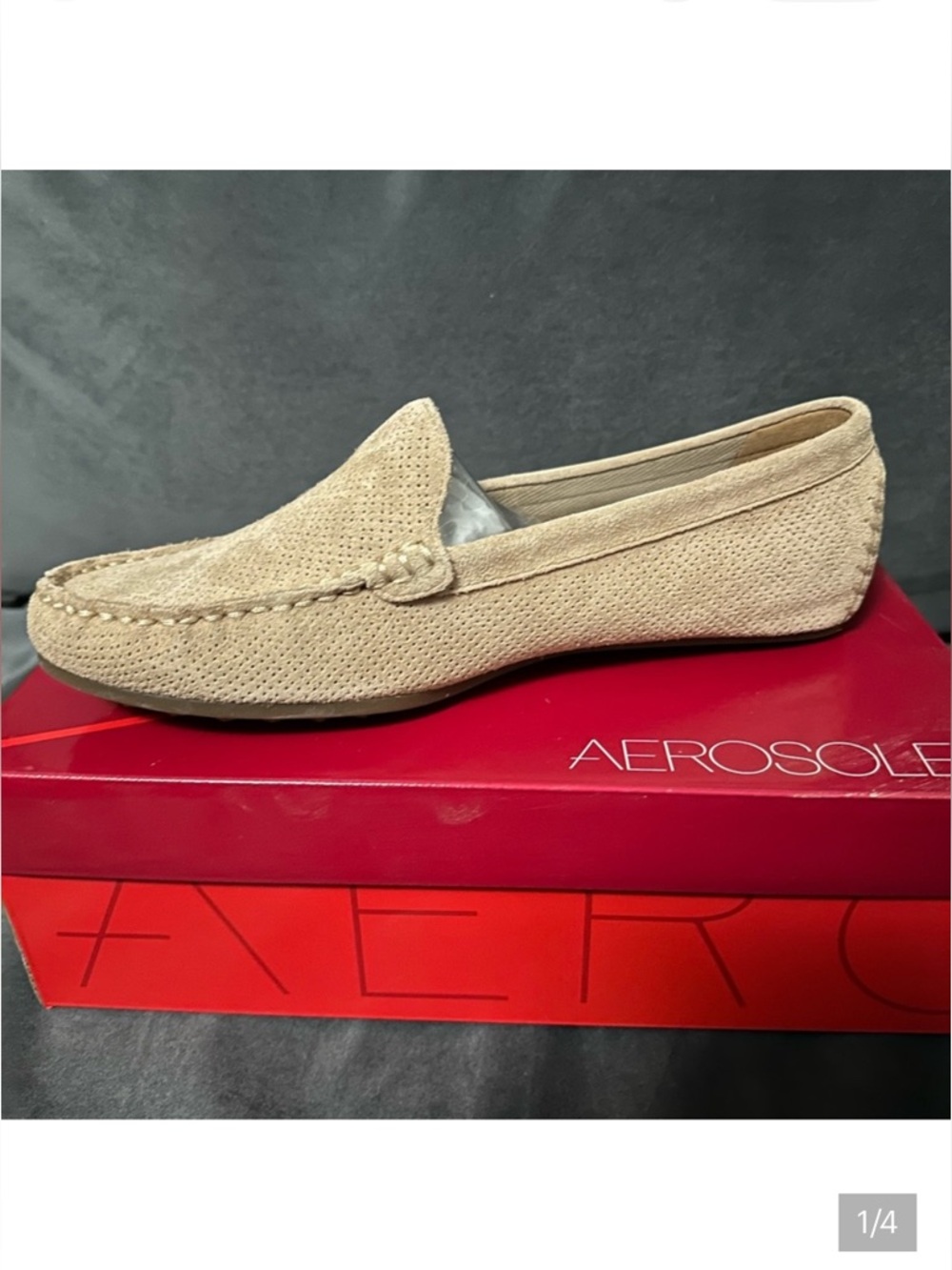 ✨AEROSOLES Women’s Tan Suede Loafers✨ ~9.5 NWT 🆕